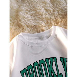 Custom Men's Oversized Crew Neck Windproof <b>Thermal</b> Graphic Letter <b>Long</b> <b>Sleeve</b> Sweatshirt Pullover <b>Top</b> - Product Image 4