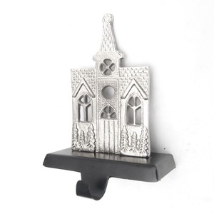 Soporte para medias de iglesia de Navidad fundido de aluminio, colgador para decoración de manto, colgador de medias de diseño de iglesia de aluminio fundido resistente - Product Image 1