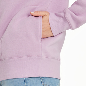 Sudadera con capucha larga personalizada para mujer, cremallera completa, proveedor OEM, suave, transpirable, tela lavada a la piedra, impresión frontal, opciones de etiqueta privada - Product Image 3