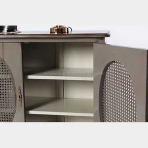 ตู้เสื้อผ้าขนาด 102x42x95 ซม. หมายเลขซีเรียล 2614 ผลิตจากไม้และหวาย ดีไซน์มินิมอล - Product Image 5