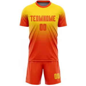 เสื้อฟุตบอลผ้าโพลีเอสเตอร์พิมพ์ลายแบบระเหิด100% สินค้ามาใหม่ชุดทีมคุณภาพสูงสั่งทำได้ - Product Image 5