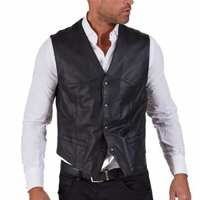 Chaleco de Cuero Casual de Invierno para Hombre, Transpirable, de Alta Calidad, Sin Mangas, Resistente al Viento, Nuevo Producto, Color Marrón, Estilo Motero - Product Image 6