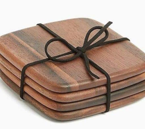 Sous-verres ronds en bois de noyer fabriqués en Inde, sous-verres pour la maison, sous-verres ronds personnalisés, vente en gros de dessous-de-verre pour le thé, vente chaude - Product Image 5