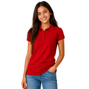 Chemise piqué décontractée unie anti-plis et anti-boulochage à manches courtes pour uniforme scolaire Junior (S-3XL) - Product Image 4