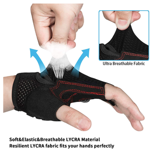 Gants de gymnastique antidérapants de haute qualité pour hommes femmes nouveau Design gants d'entraînement de sport respirants pour l'été pour le cyclisme en plein air - Product Image 4
