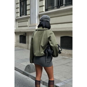 Abrigo tipo trench CROP TRENCHKOT de Women's Justice - Product Image 1