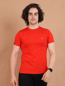 เสื้อยืดคอกลมแขนครึ่งแขนทำจากผ้าฝ้าย100% สวมใส่สบายใส่ในชีวิตประจำวันได้ในโอกาสสบาย - Product Image 2