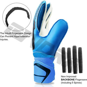 Gants de récepteur de football à impression professionnelle gants de gardien de but de football respirants durables de haute qualité Protection des doigts en PU - Product Image 2