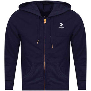 เสื้อฮู้ดมีซิปสีดำสำหรับผู้ชายสไตล์ใหม่น้ำหนักเบาพิมพ์ลาย3D โลโก้ออกแบบได้ตามต้องการขนาดเท่าฤดูหนาว - Product Image 4