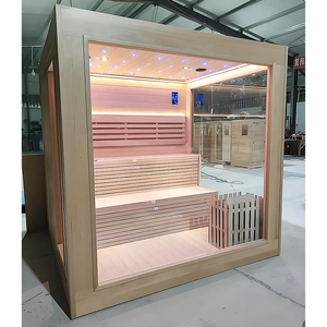 New Canada Red Cedar hồng ngoại phòng tắm hơi ngoài trời truyền thống phòng tắm hơi cho bán - Product Image 1