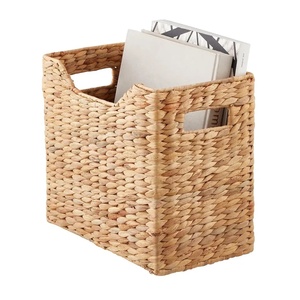 Versatile Water Hyacinth Magazine Holder: Ideal for Storing Magazines, Notebooks, Crafts, and <b>Toys</b> - Product Image 1