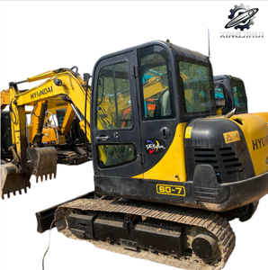 Hyundai R60-7 6 tonnes Excavatrice d'occasion Marque coréenne d'origine Mini pelle sur chenilles de petite taille en provenance de Corée Moteur Yanmar d'occasion - Product Image 1