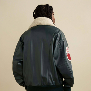 Blouson d'automne de baseball universitaire américain universitaire unisexe dernières vestes personnalisées de haute qualité à col montant broderie peignée - Product Image 4