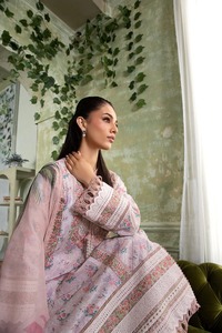 Nouveaux costumes en tissu de coton pour femmes, robes d'été, vêtements pour femmes, costumes en tissu de coton pakistanais en gros 2025 - Product Image 5