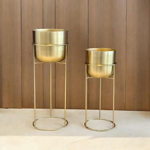 Support de plantes d'intérieur, support de plantes minimaliste, support de plantes contemporain, jardinière en métal de luxe, support de plantes scandinave - Product Image 2