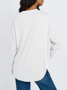 Blank Cotton <b>T</b> <b>Shirt</b> for Women 100% Cotton High Quality Custom Printing Oversized Women's <b>T</b>-<b>shirts</b> Top Selling - Product Image 6