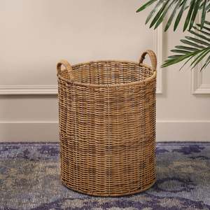 Vietnam Cheap Bulk Wholesale Vietnam Manufacturer Handmade <b>Large</b> Woven Rattan Bamboo <b>Storage</b> <b>Baskets</b> Organization Home Use - Product Image 2