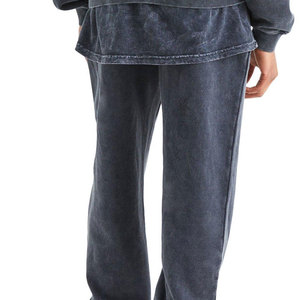 Couleur personnalisée lavage à l'acide hommes Joggers taille élastique Street Wear pantalon de mode Style décontracté toile Hip Hop hommes pantalons - Product Image 6