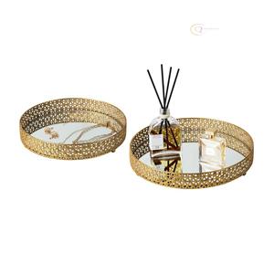 Plateau décoratif en métal artisanal pour la décoration du salon |   Parfait pour la table basse et le style de la console - Product Image 6