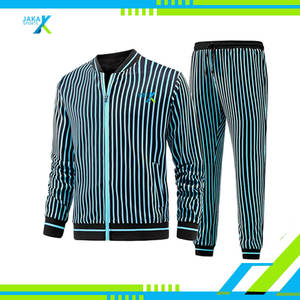 Conjunto Deportivo Informal para Hombre, 100% Algodón, Estampado, 2 Piezas, Chaqueta con Cierre y Cuello Alto, Pantalones Jogger, Ropa Deportiva para Entrenamiento - Product Image 4