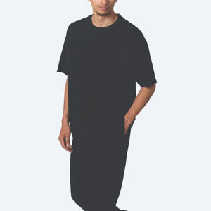 T-Shirt Homme Surdimensionné 100% Coton Coupe Boxy Lourde avec Motif de Lettre Unique Col Léger Jersey Tissu Vierge - Product Image 4