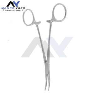 Pinzas Hemostáticas Curvas de 15.0 cm, Instrumento Quirúrgico de Acero Inoxidable de Precisión para Control Hemostático - Product Image 4