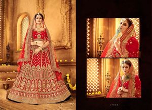 Pesado lehenga choli-Blusa de trabajo con bordado de perlas, lahnga choli lehenga, precio al por mayor - Product Image 2
