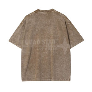เสื้อยืดแฟชั่นผู้ชายลายพิมพ์แบบย้อมสีเอซิด สำหรับใส่ฤดูร้อน ผลิตจากผ้าฝ้าย 100% ผลิตในประเทศปากีสถาน ทรงหลวม - Product Image 2