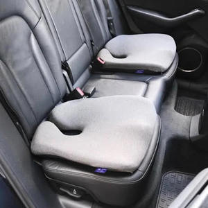 Cloud Cradle Sports Luxury Car Seat <b>Cushion</b> Lumbar Support <b>Waterproof</b> PU Memory Foam Backrest Pillow Leather Accents Made - Product Image 2