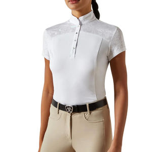 Camiseta de equitación para mujer, duradera, ligera, de manga larga, tela elástica, de secado rápido, para actividades al aire libre. - Product Image 6