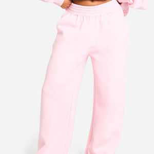 Wholesale Reasonable Price <b>Women</b> Wide Leg <b>Trouser</b> 100% Cotton Material Breathable Customised Logo Printing OEM Service - Product Image 4