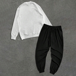 Conjunto Deportivo con Capucha y Pantalones de Chándal Estampados de Moda Urbana, Venta al por Mayor, Alta Calidad, Corte Regular, Conjuntos de Sudadera Personalizados para Fitness y Deportes - Product Image 2