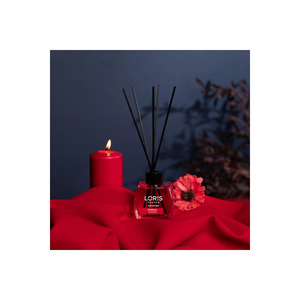 Romantic Touch 120ml Glass <b>Reed</b> <b>Diffuser</b> Set Customizable Capacity Aromatherapy Essential <b>Oil</b> <b>Diffuser</b> Square Shape - Product Image 2