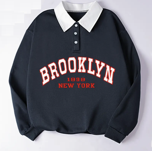 Camiseta de manga larga a rayas con logotipo personalizado para hombre, Camiseta de punto transpirable con mangas completas para cuello de polo - Product Image 2