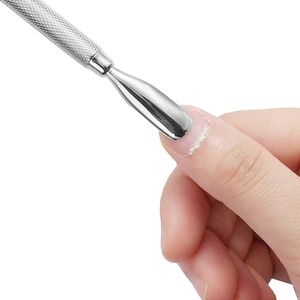 High Quality Professional Stainless Steel Nail <b>Scraper</b> Spoon Cuticle Pusher Double Sided Manicure Tool Silver Finish Durable - Product Image 2