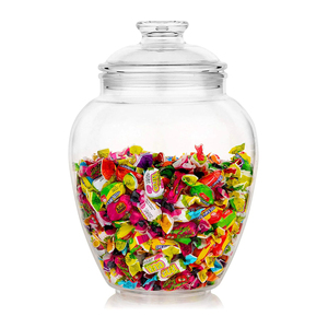 Candy & <b>Cookie</b> <b>Jar</b> with Lid 1 Gallon Premium Acrylic Clear Apothecary <b>Jar</b> Wedding & Home Decor Centerpiece Storage Canister - Product Image 1