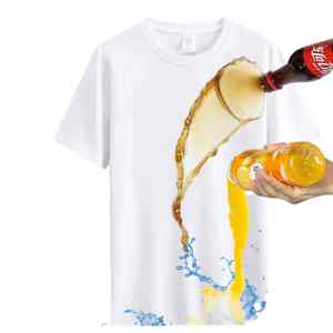 Personalizado 250gsm impermeable Anti-Mancha gráfico camisetas en blanco camiseta de gran tamaño de los hombres - Product Image 1