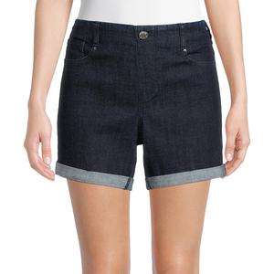 2025 pantalones cortos de mezclilla transpirables para mujer hechos a medida ropa de calle de verano para playa y exteriores pantalones cortos vaqueros de moda con servicio OEM - Product Image 1