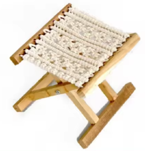Cesta de almacenamiento de revistas de macramé al mejor precio, soporte de exhibición para libros, soporte para periódicos, estante de almacenamiento, consola con incrustaciones de hueso - Product Image 3
