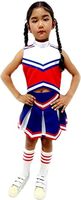 Ensemble de costumes de pom-pom girl personnalisable design OEM avec costume de danse strass avec logo personnalisé