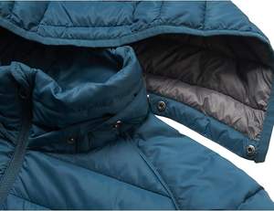 Chaqueta Acolchada Alternativa de Talla Grande para Hombre, Ligera, Reversible, con Cuello Alto, Capucha Desmontable, Impermeable, para Invierno - Product Image 3