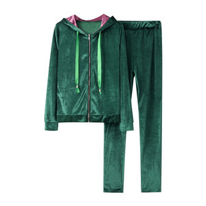 Survêtements en velours pour femmes Personnalisables OEM Designs Imprimé Usine Directe Bas quantité minimale de commande Personnalisable Jogging Ensembles de Costumes pour Femmes - Product Image 4