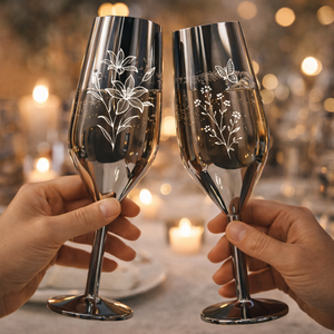 Elegante Caja de Regalo para Cócteles, Juego de Vasos de Acero Inoxidable de Doble Pared Aislados para Vino, Martini, Uso en Bar - Product Image 5