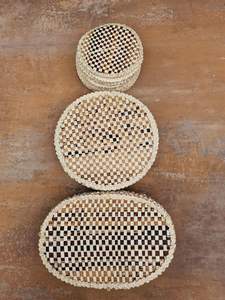 Eco Friendly Raffia <b>Mats</b> Perfect For Living Room Coffee Tables Bedroom Nightstands And Outdoor <b>Patio</b> Furniture Protection - Product Image 4
