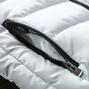 เสื้อแจ็คเก็ตผู้ชายแบบลำลองผ้าแคนวาสและไนลอนบุใยสังเคราะห์แบบมีซับในและคอตั้งสำหรับฤดูหนาว - Product Image 4