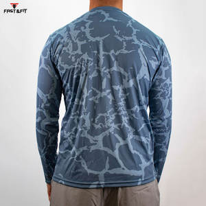 Vêtements de pêche de protection solaire de conception par sublimation T-shirts de pêche légers de haute qualité pour hommes à vendre - Product Image 2