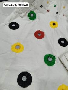 ชุดโดติผ้าฝ้าย 2 ชิ้น ดีไซน์ทันสมัย สวมใส่สบาย เหมาะสำหรับงานปาร์ตี้ ดีไซน์แบบกลับด้านได้ ประกอบด้วยเสื้อที่เข้ารูปพอดีตัว - Product Image 5