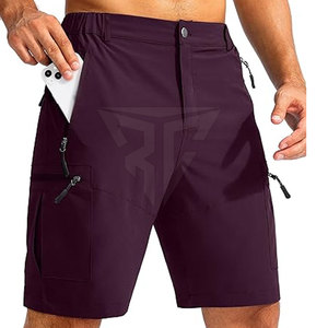 Shorts pour hommes à usage décontracté, vente chaude, haute qualité, best-seller, 100% coton, couleur unie, séchage rapide, vêtements d'entraînement, options personnalisées, taille mi-haute - Product Image 5