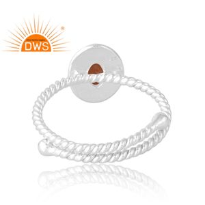Anillo de piedras preciosas de piedra solar Natural de Plata de Ley 925, joyería personalizada para mujer, regalo para ella - Product Image 2
