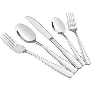 Luxury Low Price Custom Logo Hotel Banquet Stainless Steel Modern <b>Gold</b> Tone Plated <b>Cutlery</b> <b>Set</b> for Wedding Dinner Use - Product Image 5